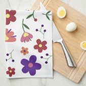 patroon bloemen- theedoek (Quarter Fold)