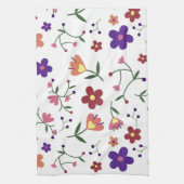 patroon bloemen- theedoek (Verticaal)
