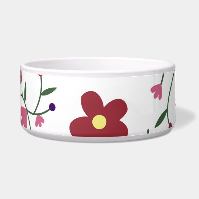 patroon bloemen- voerbakje (Voorkant)