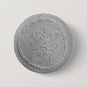 Patroon - borduurwerk ronde button 5,7 cm