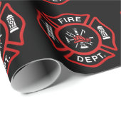 Patroon brandbluspennen cadeaupapier (Rol Hoek)