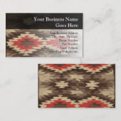 Patroon bruin/Terra Cotta Visitekaartje (Voorkant / Achterkant)