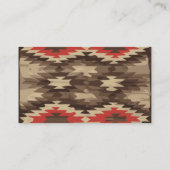 Patroon bruin/Terra Cotta Visitekaartje (Achterkant)