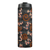 patroon bruin thermosbeker (Voorkant)