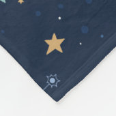patroon buitenkant ruimteelementen fleece deken (Hoek)