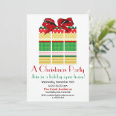 Patroon Cadeau Vakantie Uitnodiging (Staand voorkant)