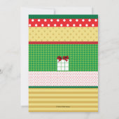 Patroon Cadeau Vakantie Uitnodiging (Achterkant)