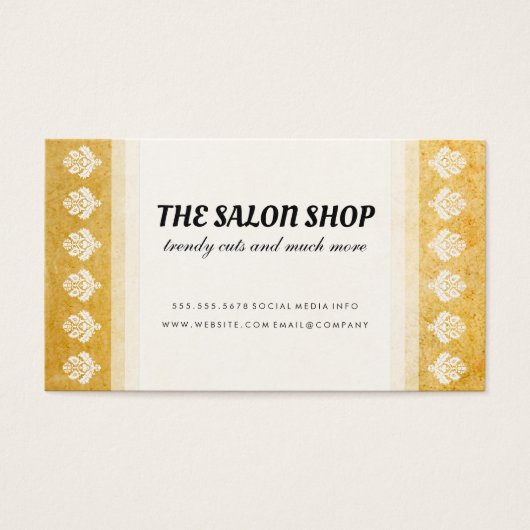   Patroon Cadeaucertificaat Visitekaartje (Voorkant)