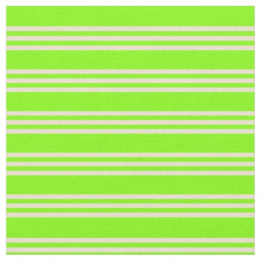 Patroon Chartreuse & Beige Lines/Stripes Stof (Close Up)