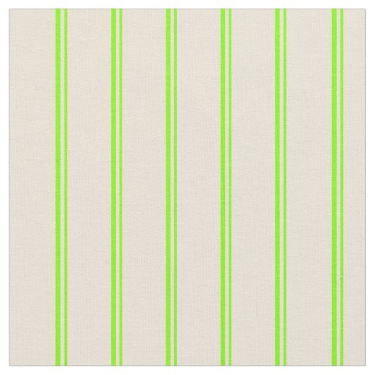 Patroon Chartreuse en Bisque Stripes/Lines Stof (Close Up)