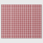 Patroon Chic Red Pset Stripes Cadeaupapier (Vlak)