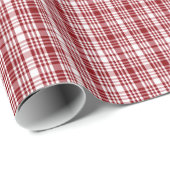 Patroon Chic Red Pset Stripes Cadeaupapier (Rol Hoek)