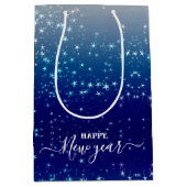 Patroon Christmas Star Gift Bag Medium Cadeauzakje (Voorkant)