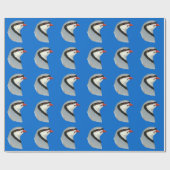 Patroon: Chukar Head Cadeaupapier (Vlak)