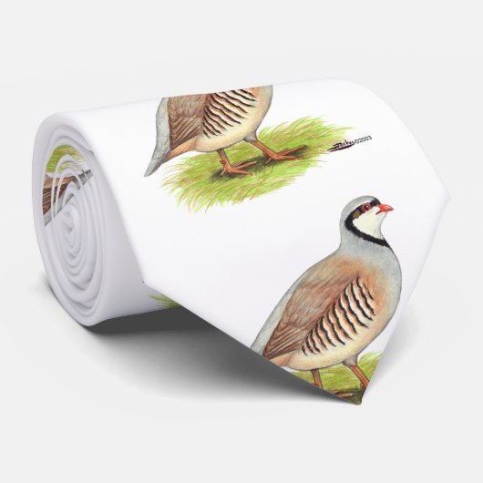 Patroon:  Chukar Stropdas (Opgerold)