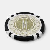 Patroon Cirkel 1 Mono - 4 Poker Chips (Enkel)