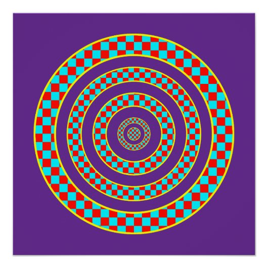 Patroon Cirkels Perfect Poster (Voorkant)