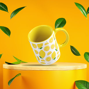 Patroon citroen fruit Koffie Mok