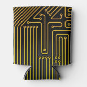 Patroon computercircuit blikjeskoeler (Voorkant)