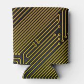 Patroon computercircuit blikjeskoeler (Achterkant)