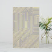 Patroon computercircuit briefpapier (Staand voorkant)