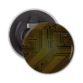 Patroon computercircuit button flesopener (Voorkant)