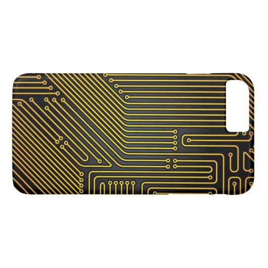 Patroon computercircuit Case-Mate iPhone case (Achterkant (Horizontaal))