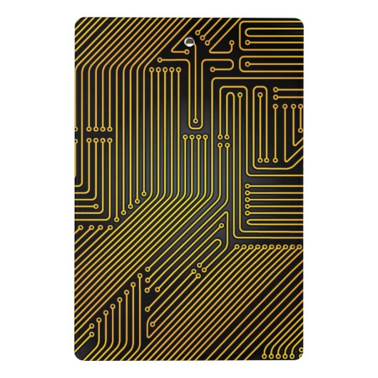 Patroon computercircuit mini klembord (Achterkant)
