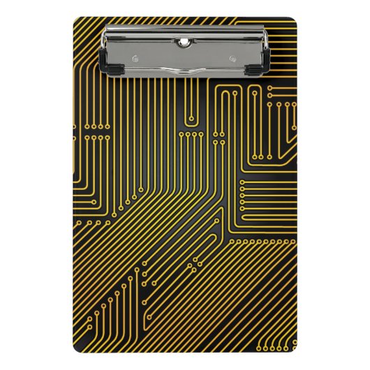 Patroon computercircuit mini klembord (Voorkant)