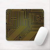 Patroon computercircuit muismat (Met muis)