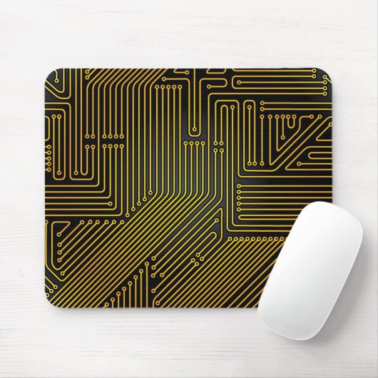 Patroon computercircuit muismat (Met muis)