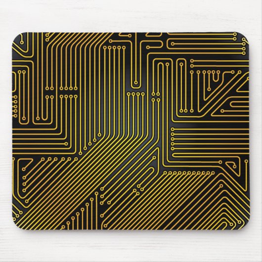 Patroon computercircuit muismat (Voorkant)