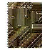 Patroon computercircuit notitieboek (Voorkant)