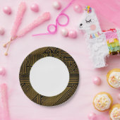 Patroon computercircuit papieren bordje (Feest)