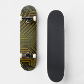 Patroon computercircuit persoonlijk skateboard (Voorkant)