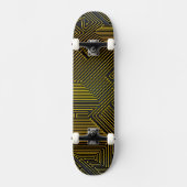 Patroon computercircuit persoonlijk skateboard (Voorkant)