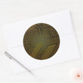 Patroon computercircuit ronde sticker (Envelop)