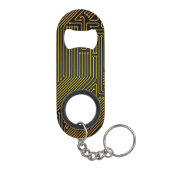 Patroon computercircuit sleutelhanger flessenopener (Achterkant)