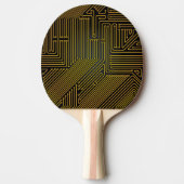 Patroon computercircuit tafeltennisbatje (Voorkant)