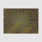 Patroon computercircuit tissuepapier (Voorkant)