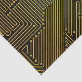 Patroon computercircuit tissuepapier (Detail)