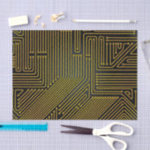 Patroon computercircuit tissuepapier (Craft)