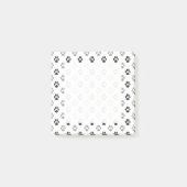 Patroon Cute Black and White Paw Prints Post-it® Notes (Voorkant)