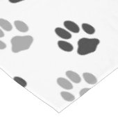 Patroon Cute Black and White Paw Prints Tafelkleed (Gekanteld)