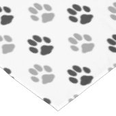 Patroon Cute Black and White Paw Prints Tafelkleed (Gekanteld)
