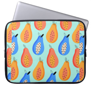  patroon. Cute citrus zomervrucht. Laptop Sleeve