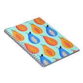 patroon. Cute citrus zomervrucht. Notitieboek (Rechterzijde)