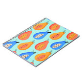 patroon. Cute citrus zomervrucht. Notitieboek (Linkerzijde)