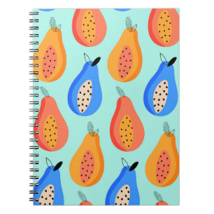patroon. Cute citrus zomervrucht. Notitieboek
