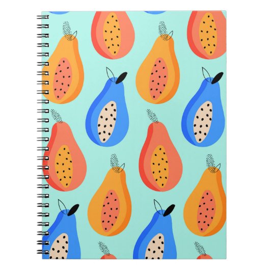 patroon. Cute citrus zomervrucht. Notitieboek (Voorkant)